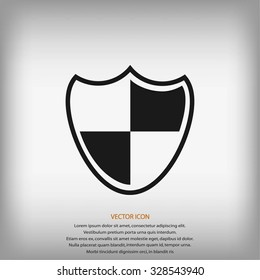 Shield sign icon