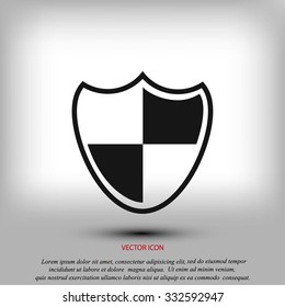 Shield sign icon