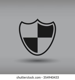 Shield sign icon