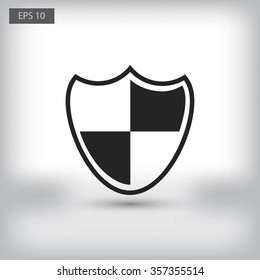 Shield sign icon