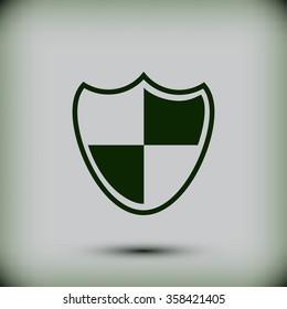 Shield sign icon