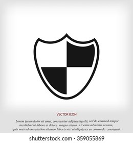 Shield sign icon