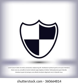 Shield sign icon