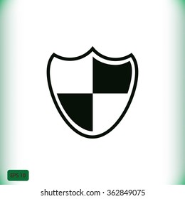 Shield sign icon