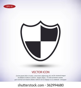 Shield sign icon