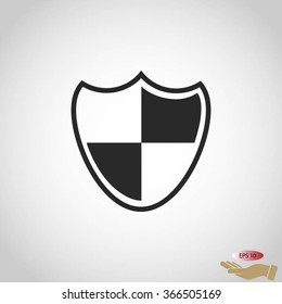 Shield sign icon