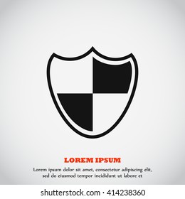 Shield sign icon