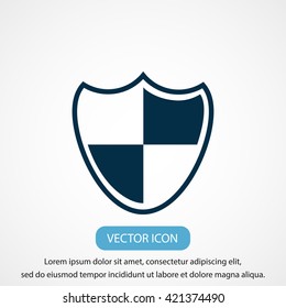 Shield sign icon