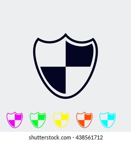 Shield sign icon