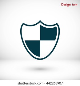 Shield sign icon