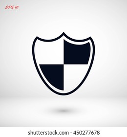 Shield sign icon