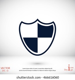 Shield sign icon