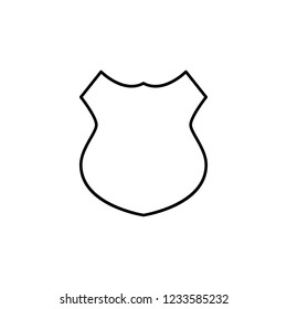 shield sign icon. Element of navigation sign icon. Thin line icon for website design and development, app development. Premium icon