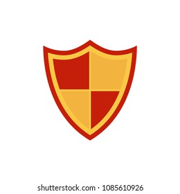 Shield sign icon. Security sign. Flat design. Vector.