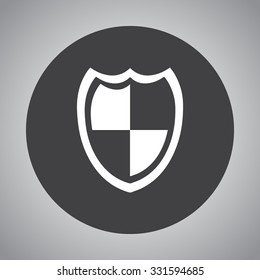 Shield sign icons, vector illustration. Flat design style