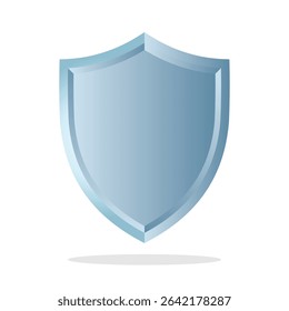 Shield sign, Protect shield security, 3D vector. Badge quality symbol, sign, logo or emblem.