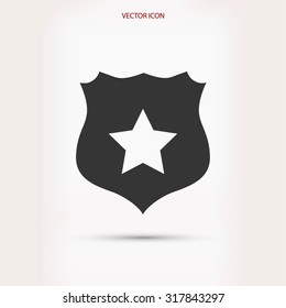 Shield sign vector icon