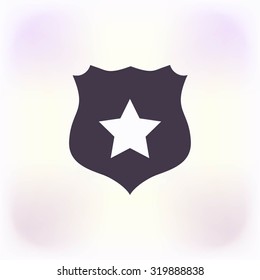 Shield sign vector icon
