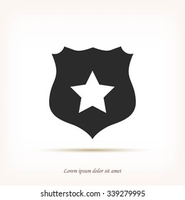 Shield sign vector icon