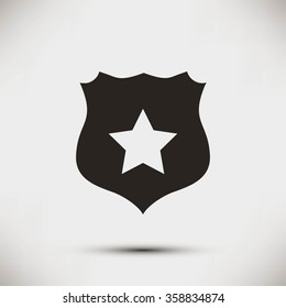 Shield sign vector icon