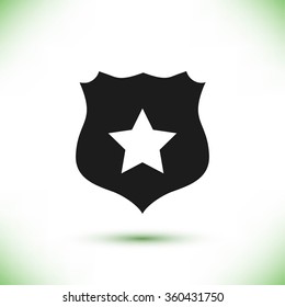 Shield sign vector icon
