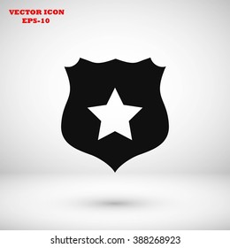 Shield sign vector icon