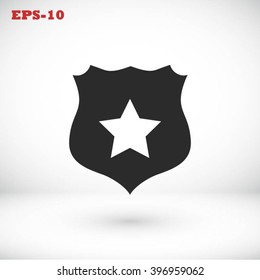 Shield sign vector icon