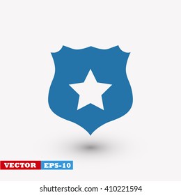 Shield sign vector icon