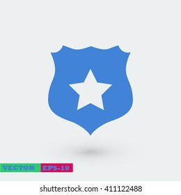 Shield sign vector icon