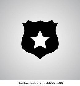 Shield sign vector icon