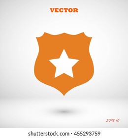 Shield sign vector icon