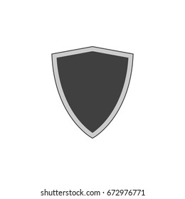 Shield silhouette, logo, icon