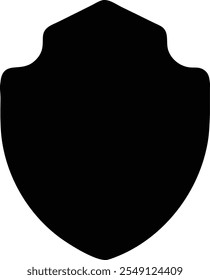 shield silhouette vector icon design