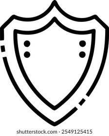 shield silhouette vector icon design