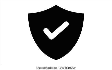 shield silhouette. Vector illustration for graphic design, logos, websites, and social media.