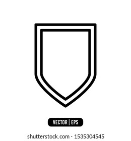 Shield Simple Icon Vector Design