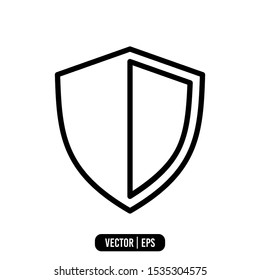 Shield Simple Icon Vector Design