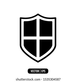 Shield Simple Icon Vector Design