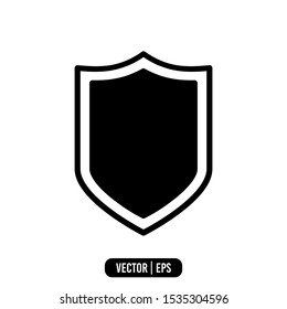 Shield Simple Icon Vector Design