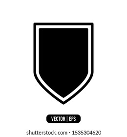 Shield Simple Icon Vector Design