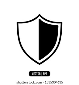 Shield Simple Icon Vector Design