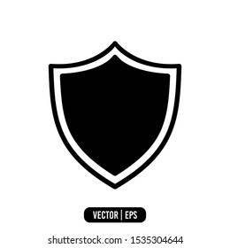 Shield Simple Icon Vector Design