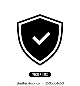 Shield Simple Icon Vector Design