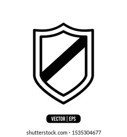 Shield Simple Icon Vector Design