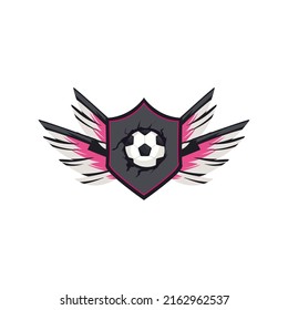shield soccer emblem isolated icon