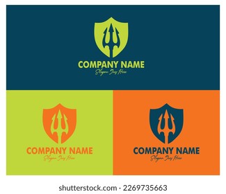 shield and spear logo set premium vector design. Best for logo, badge, emblem, icon, sticker design. artist industry, military industry. available in eps 10.
