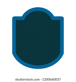 shield with squares pattern