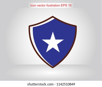 SHIELD STAR ICON