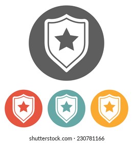 shield star icon