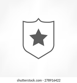 shield star icon